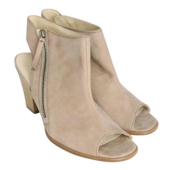 Paul Green open toe beige booties - Picture 1 of 9